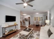 Thumbnail 3 of 21 - Living Room, Dining Room, and Kitchen