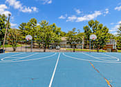 Thumbnail 13 of 15 - Outdoor basketball court at Madison Park Apartments & Townhomes in Birmingham, Alabama.