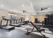 Thumbnail 21 of 24 - Gym with treadmills and other exercise equipment at The Anchorage on Kelly, East Falls, PA