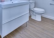 Thumbnail 6 of 18 - White Bathroom at Sloan's Place Apartments, Denver, 80214