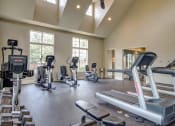 Thumbnail 3 of 25 - The Ascent at Windward apartments in Alpharetta Georgia photo of fitness center- free weights, cardio machines