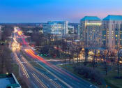 Thumbnail 40 of 63 - Southwest View at Night at Harrison at Reston Town Center, Reston, VA, 20190