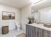 Thumbnail 33 of 33 - Spacious bathroom with modern finishes and vanity at Silver Ridge Apartments, Meridian, Idaho