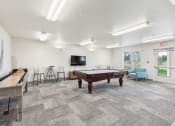 Thumbnail 24 of 31 - a game room with a pool table and a tv