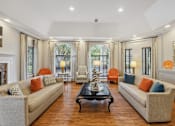 Thumbnail 2 of 12 - Living Area with Fireplace at Columbia Colony Senior, Atlanta, GA