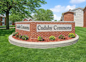 Thumbnail 1 of 14 - A sign that says Cudahy Commons in front of some houses.
