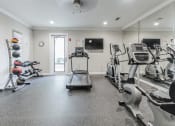 Thumbnail 9 of 26 - the gym with treadmills and other exercise equipment at the preserve at greatstone