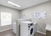 Thumbnail 25 of 29 - the preserve at ballantyne commons laundry room with washer and dryer