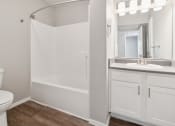 Thumbnail 25 of 56 - a bathroom with a toilet sink and a shower at Vista Linda, Santa Fe, New Mexico