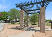 Thumbnail 35 of 56 - a shade structure on the side of a sidewalk at Vista Linda, Santa Fe