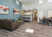 Thumbnail 50 of 56 - a living room and dining room area with couches and a table and chairs at Vista Linda, Santa Fe