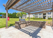 Thumbnail 23 of 26 - the preserve at ballantyne commons covered patio with grill and pergola