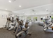 Thumbnail 15 of 17 - the gym with cardio equipment at the apartments
