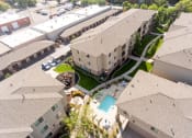 Thumbnail 5 of 31 - aerial view of apartments at the district at highland village apartments