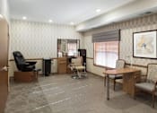 Thumbnail 37 of 37 - Salon and spa room with styling chair at The Estates at Arbor Oaks Apartments, Andover, MN