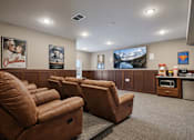 Thumbnail 10 of 25 - A row of brown leather recliner chairs are lined up in a room at Aster Meadow, Vadnais Heights, MN, 55127