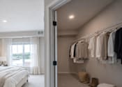 Thumbnail 40 of 41 - Master bedroom with walk-in closet at The Hendrickson Apartments, Falcon Heights, 55113