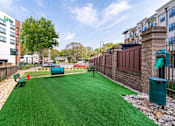 Thumbnail 15 of 28 - Pet park with benches and agility course  at Park and Kingston, Charlotte, NC, 28203