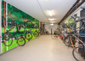 Thumbnail 18 of 21 - Bike shop with bicycles hanging on the wall at 1010 Dilworth Apartments, Charlotte, 28204