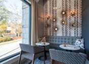 Thumbnail 24 of 64 - Resident Cafe Seating Area  at The Apartments at St. Marys, Raleigh, NC, 27605