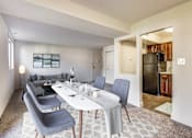 Thumbnail 9 of 26 - Renovated Dining Room at Doncaster Village Apartments, Parkville