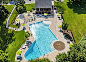Thumbnail 15 of 25 - arial view of the pool at Courthouse Square Apartments, Maryland, 21286