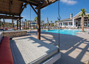 Thumbnail 16 of 25 - Poolside patio at Elevate at Brighton Park, Summerville, South Carolina