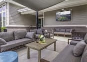Thumbnail 18 of 30 - Outdoor lounge with TV at Sycamore at Tyvola, Charlotte, 28217