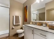 Thumbnail 8 of 21 - Bathroom with shower at 1010 Dilworth Apartments, Charlotte, NC