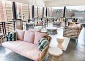 Thumbnail 14 of 28 - a rooftop seating area with couches and tables at Park and Kingston, Charlotte, NC, 28203