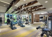 Thumbnail 20 of 26 - Fitness Center with Yoga Space at Millworks Apartments, Atlanta, GA, 30318