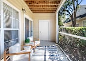 Thumbnail 21 of 33 - patio two chairs and a white door at Sweetgrass Landing, Mount Pleasant, 29466