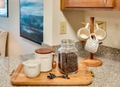 Thumbnail 14 of 54 - Kitchen featuring coffee bar  at Two Addison Place Apartments , Pooler, 31322