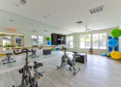 Thumbnail 27 of 27 - Fitness Center With Modern Equipment at The Bluestone Apartments, Bluffton, SC, 29910