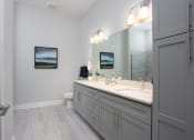 Thumbnail 20 of 33 - Primary bathroom with vanity at St Mary's Square North Apartments, North Carolina, 27605
