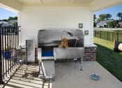 Thumbnail 22 of 50 - a dog sitting in a hot tub on a patio