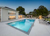 Thumbnail 10 of 43 - the swimming pool at our apartments at dusk