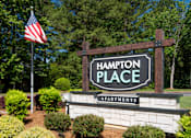 Thumbnail 30 of 43 - the sign in front of a flag