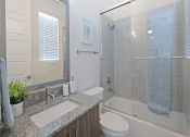Thumbnail 51 of 73 - Walk-In Showers With Built-In Bench And Glass Enclosure at Scottsdale Hayden Townhomes, Scottsdale, Arizona