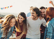Thumbnail 7 of 11 - A group of friends are enjoying a day out together.