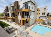 Thumbnail 7 of 73 - Aerial view at Scottsdale Hayden Townhomes, Scottsdale, AZ, 85257