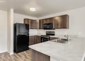 Thumbnail 21 of 55 - kitchen with black appliances