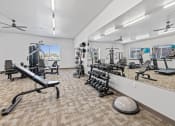 Thumbnail 14 of 20 - Modern gym with rows of cardio equipment.