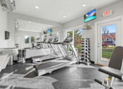 Thumbnail 7 of 29 - onsite fitness center at White Oak Apartments