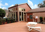 Thumbnail 16 of 17 - Exterior of clubhouse at Brook Meadow Village, Austin