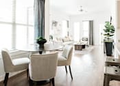 Thumbnail 5 of 41 - Round Dining Table in Living Room at Villas of Mason Hills, Leander, 78641