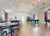 Thumbnail 7 of 24 - a large living room with a piano and a dining room with tables and chairs at The Vale Apartments and Townhomes, Tennessee