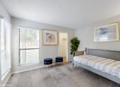 Thumbnail 20 of 24 - a bedroom with a bed and a window at The Vale Apartments and Townhomes, Tennessee