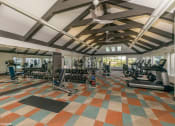 Thumbnail 30 of 35 - the gym in the clubhouse at the estates at johnsons crossing at Runaway Bay Apartments, Ohio