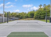 Thumbnail 29 of 35 - the tennis court is equipped with a net for playing tennis at Runaway Bay Apartments, Columbus, 43204